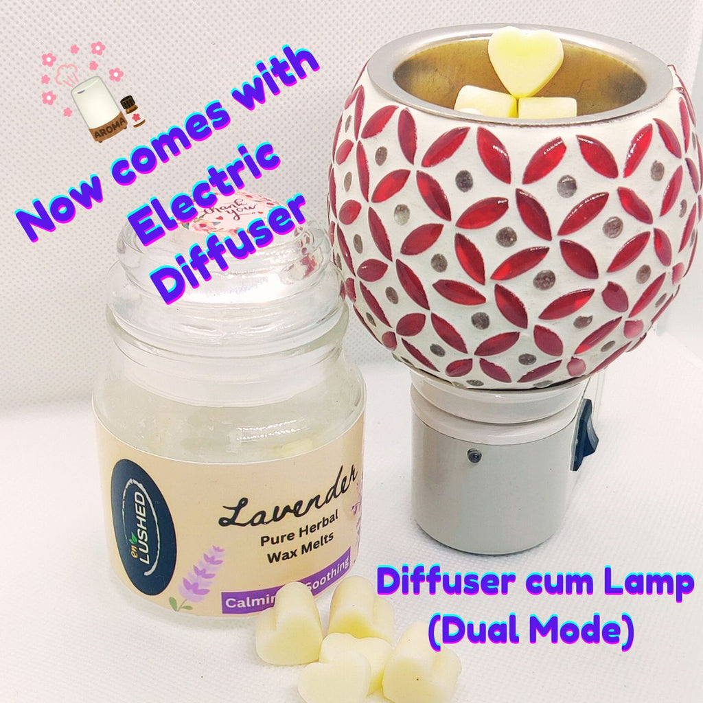 Wax Melts with Electric Diffuser Infused with Pure Essential Oils | Calming & Relaxing | Improve Sleep | Uplifts Mood