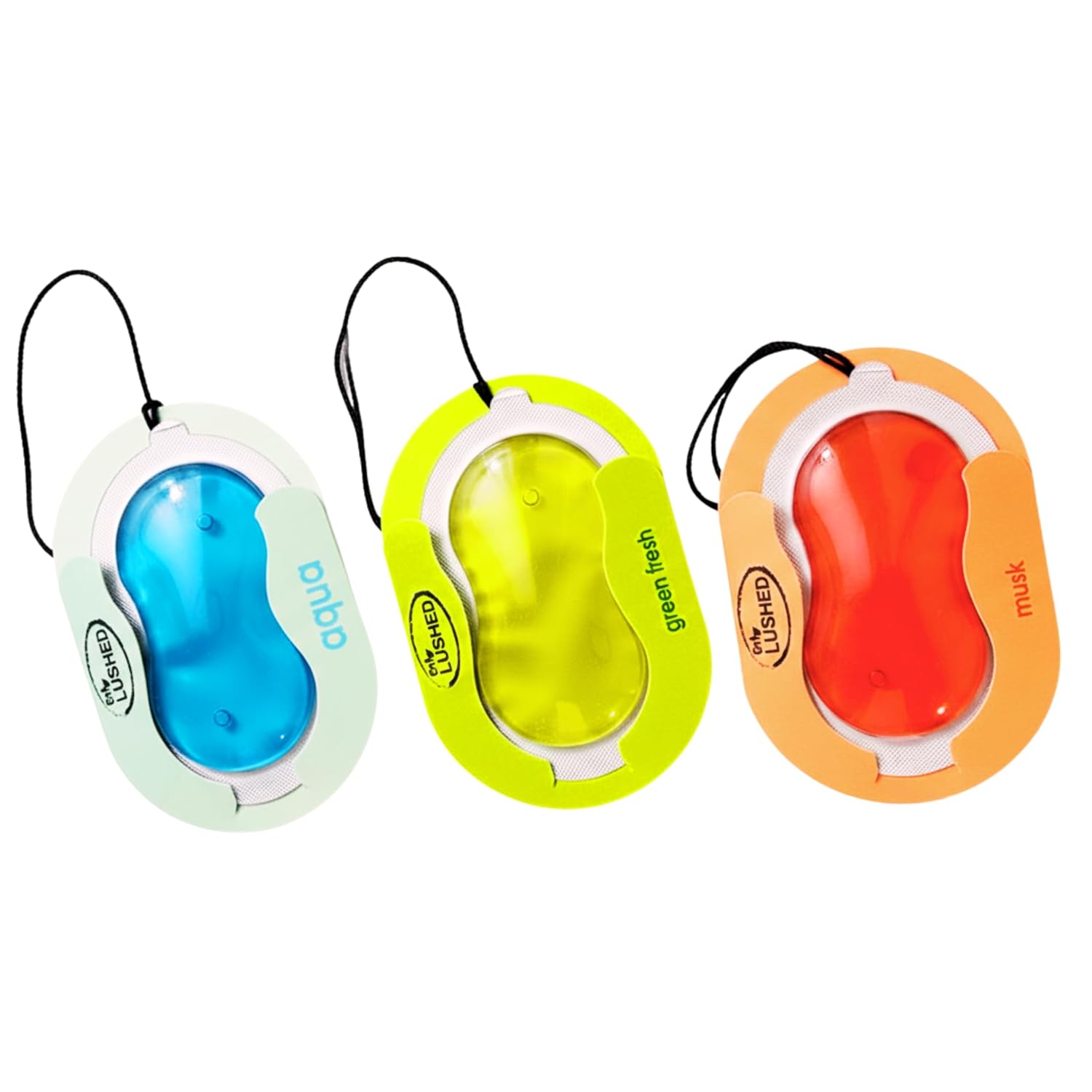 Air Fresheners for Toilet | Wardrobe | Shoe rack | Car | Pack of 3 fragrance (aqua, musk & green Fresh) | Long lasting | Gel based | Removes foul Smell (Assorted Set of 3)