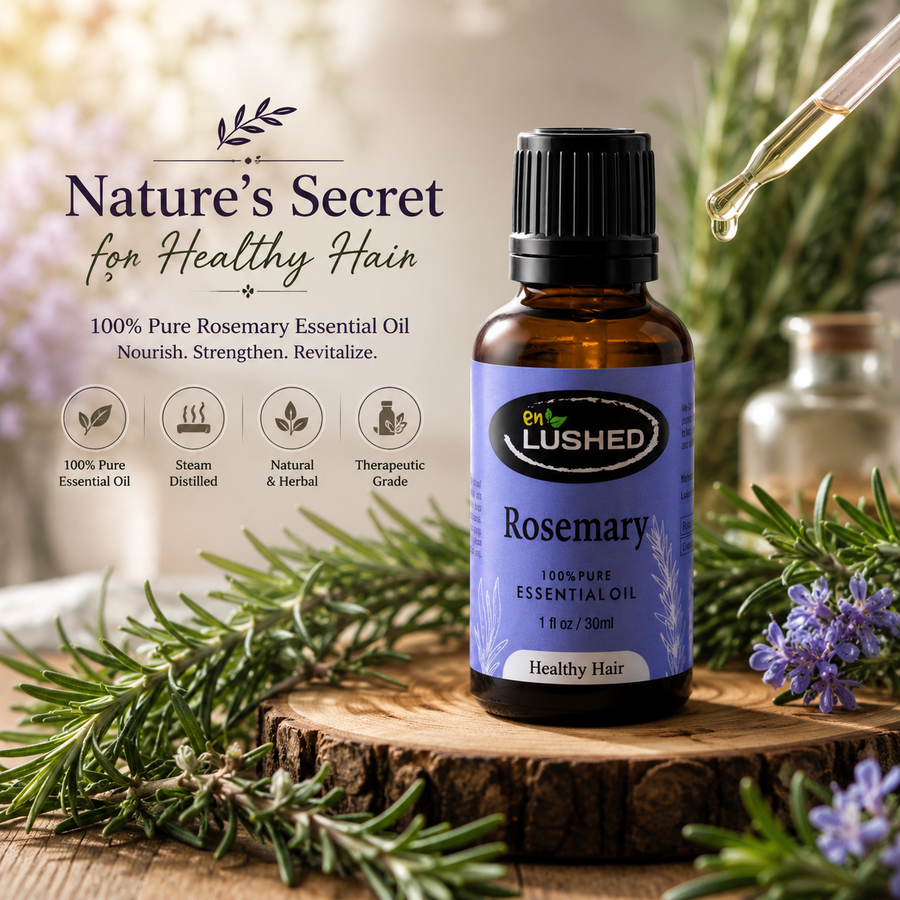 Enlushed Rosemary Essential Oil for Hair & Scalp