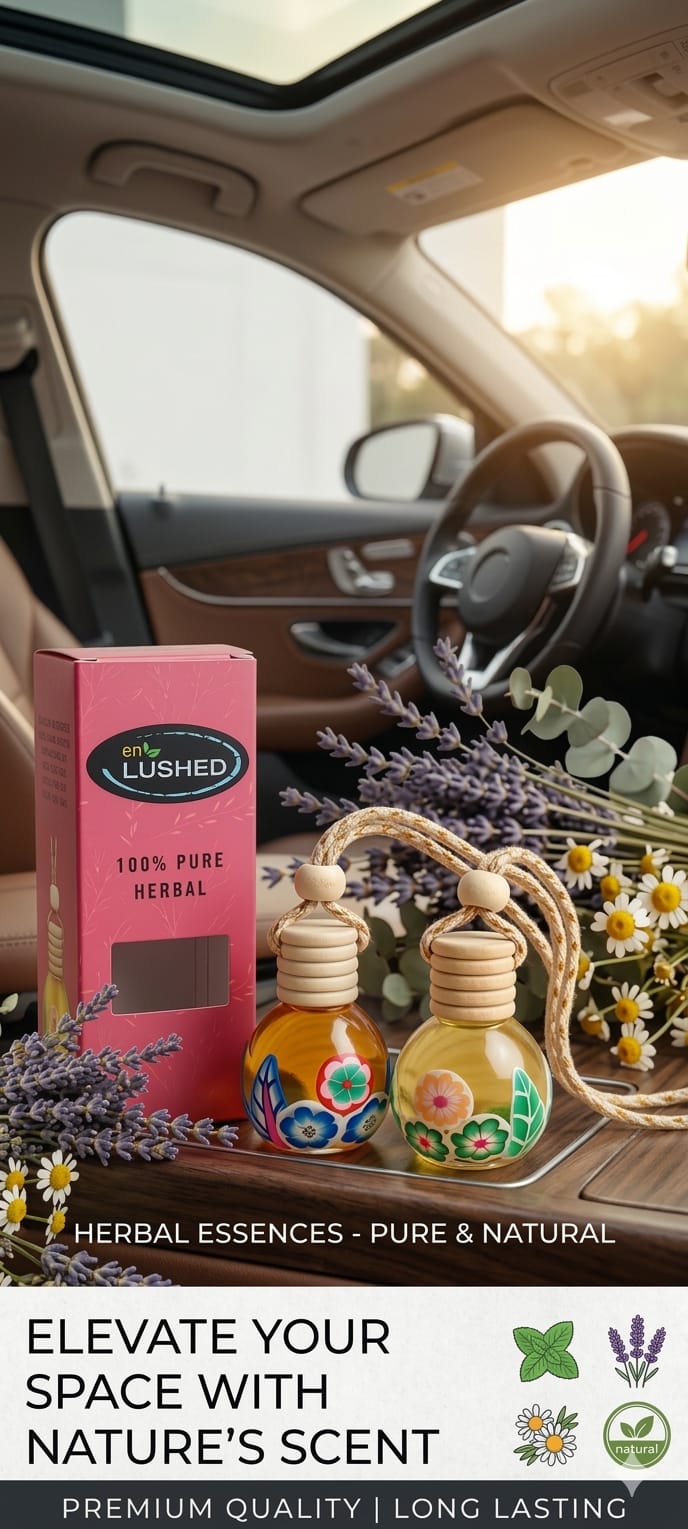 Hanging Pod Herbal Car | Home Freshener | Citrus Blast | Lime & Lemon
