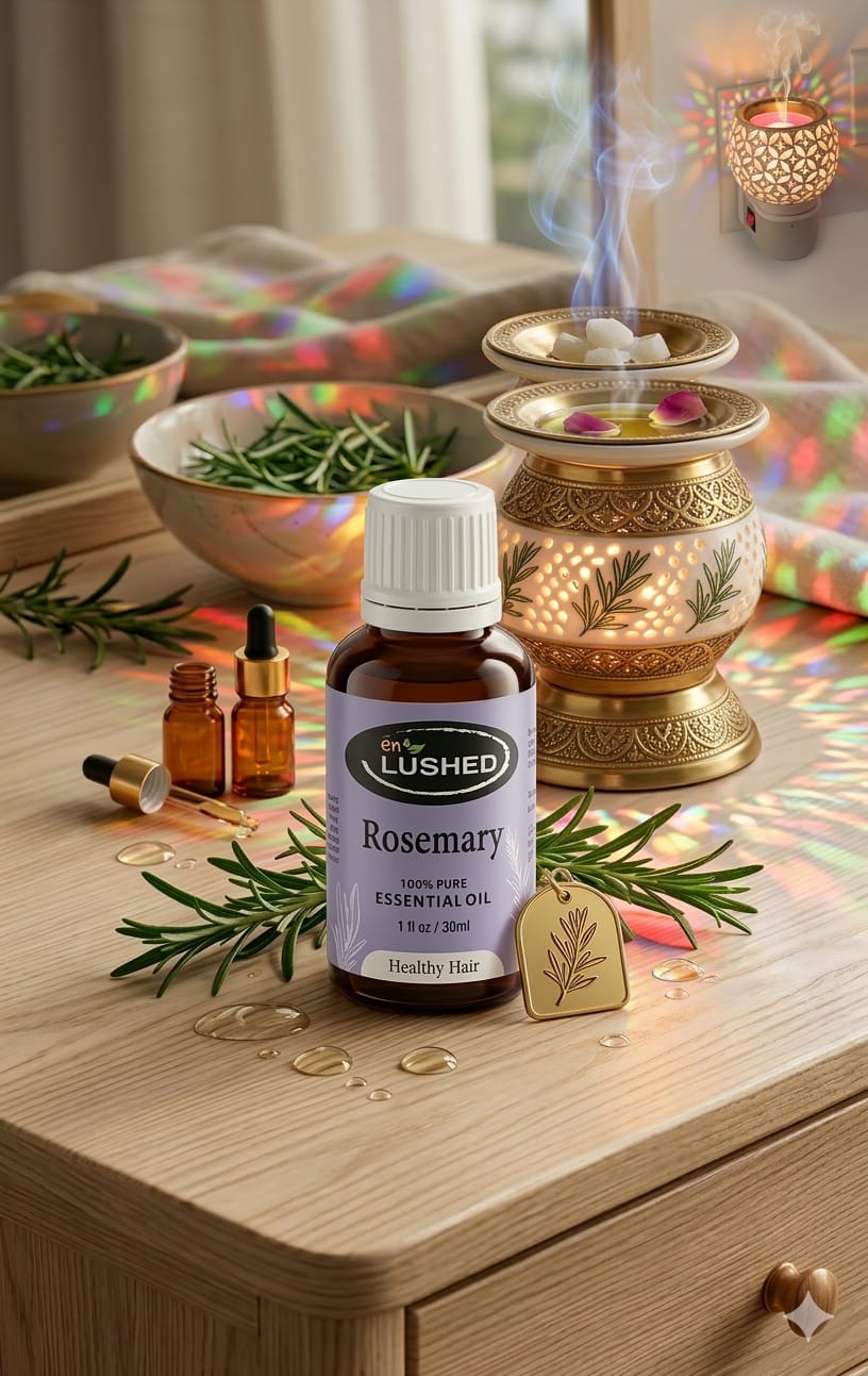 Healthy Hair Pure Rosemary Essential Oil for Hair and Scalp | Aromatherapy