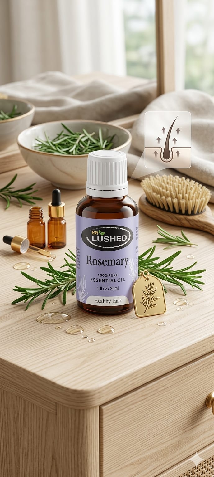 Healthy Hair Pure Rosemary Essential Oil for Hair and Scalp | Aromatherapy