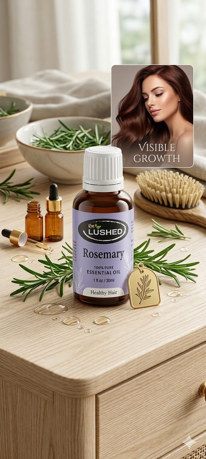 Healthy Hair Pure Rosemary Essential Oil for Hair and Scalp | Aromatherapy