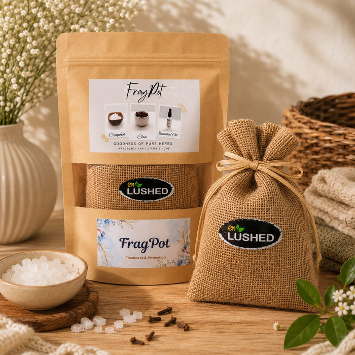 Fragpot Herbal Freshener – Camphor & Clove | Wardrobe | Car | Home | Bathroom