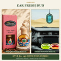 ENLUSHED Car Fresh Duo: hanging pod car freshener pack of 2 and hanging gel freshener pack of 3