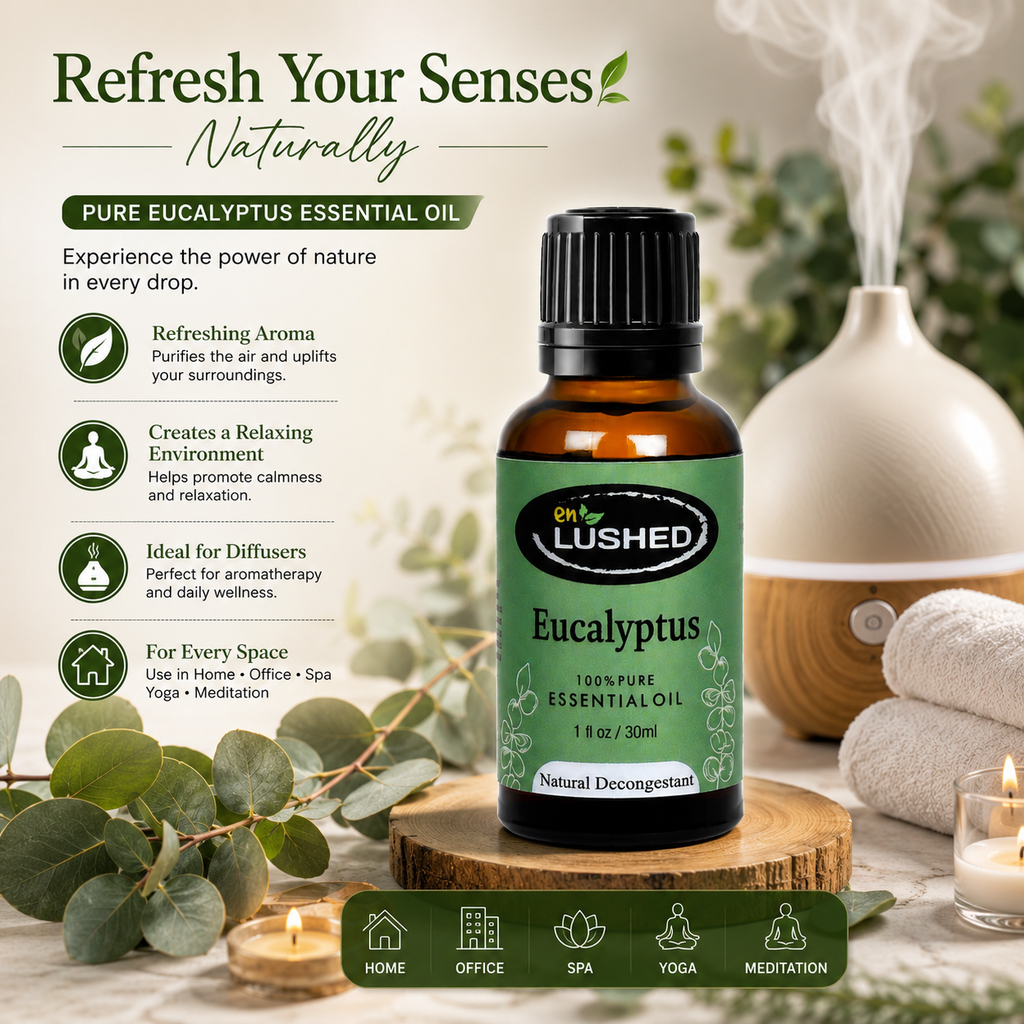 Pure eucalyptus oil for aromatherapy - refresh your senses naturally