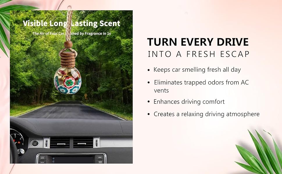 Long lasting hanging pod freshener 60 days - turn every drive fresh