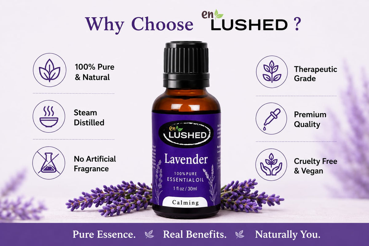 Lavender essential oil for anxiety relief - why choose Lushed benefits