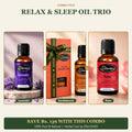 ENLUSHED Relax and Sleep Oil Trio with lavender, sandalwood and rose essential oils