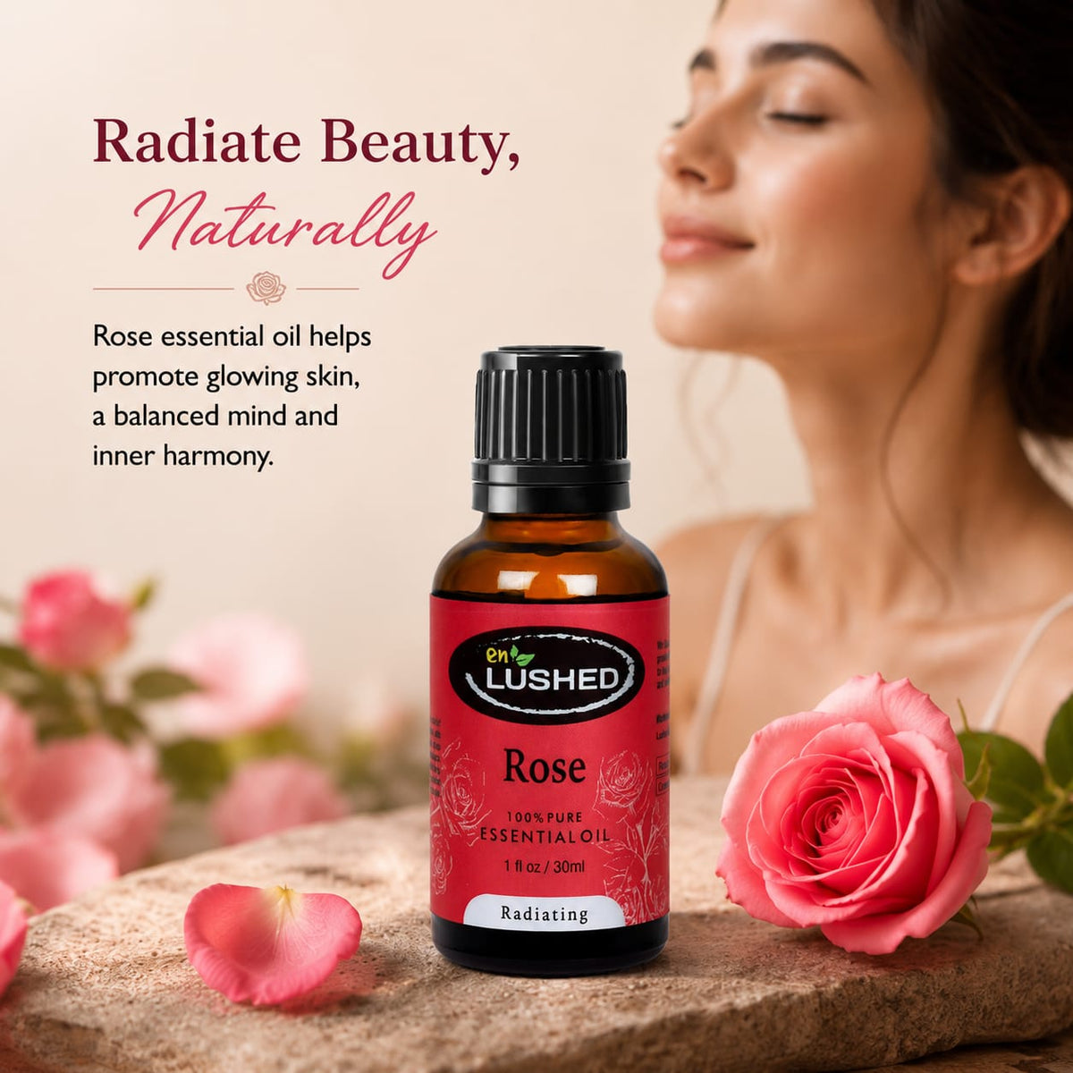 Rose essential oil for glowing skin - radiate beauty naturally