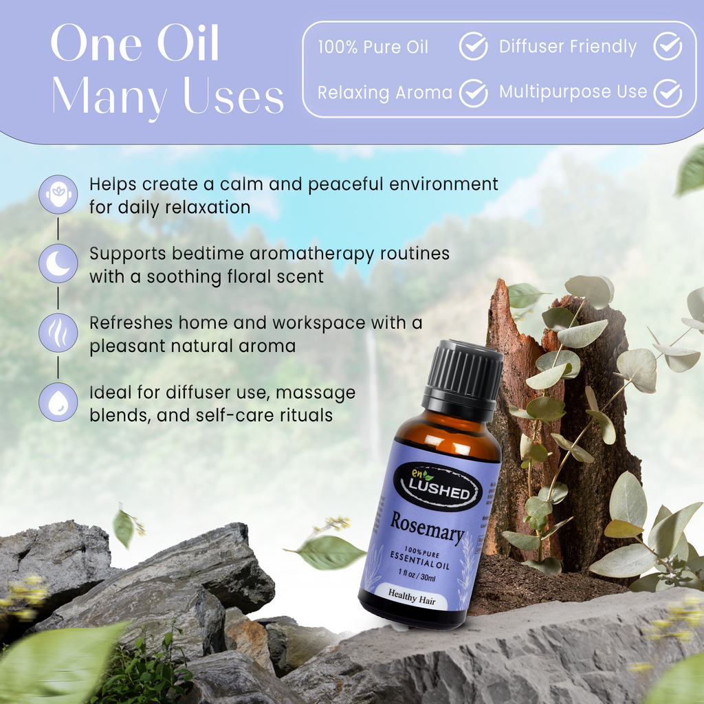 Rosemary Essential Oil - one oil, many uses for hair and wellness