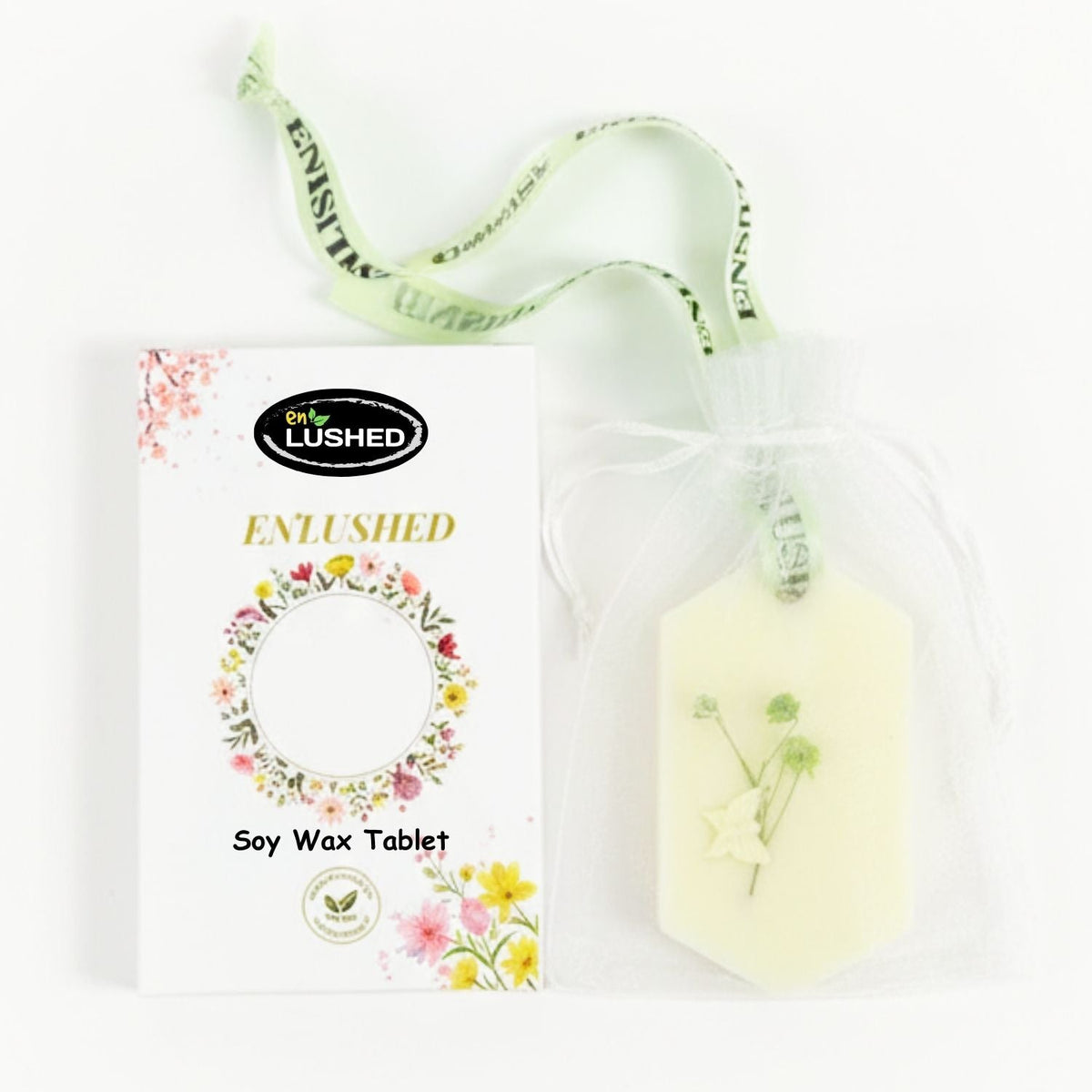 Wax freshener for closet and drawer in mesh gift bag packaging